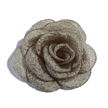 10ШТ 5,5 СМ Новые Мини-цветы из ткани с обожженным краем Для приглашения на свадьбу, искусственный цветок для украшения платья 4