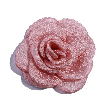 10ШТ 5,5 СМ Новые Мини-цветы из ткани с обожженным краем Для приглашения на свадьбу, искусственный цветок для украшения платья 5