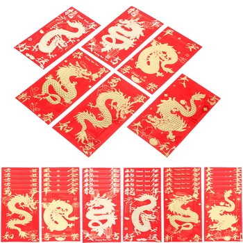 160/60/36/30шт Красные конверты в китайском стиле, новогодние денежные пакеты, счастливые денежные мешки, красные конверты (смешанный стиль)