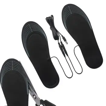 2024 USB Стельки Для Обуви С Подогревом Электрическая Грелка Для Ног Грелка Для Ног Коврик Для Носков Зимние Виды Спорта На открытом Воздухе Нагревательная Стелька Зима Теплая