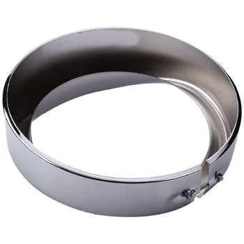 2шт 7-дюймовое кольцо для отделки фар Головного света, Козырек Фары мотоцикла, Хромированное украшение для Touring Trike FL Softail 3