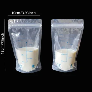 30шт 200 мл Пакеты Для Замораживания Молока Материнское Молоко Детское Питание Пакет Для Грудного Молока Без BPA Безопасный Пакет Для Кормления Ребенка Молокоотсос Для Кормления Сохранить Часть