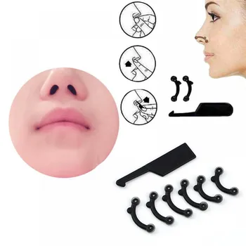 6 шт. /компл. Женский зажим для носа 3 размера Beauty Nose Up Lifting Bridge Shaper Массажный инструмент Без боли Зажим для стрижки носа
