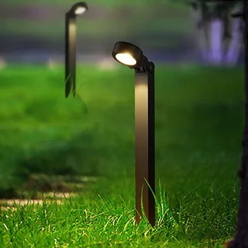 60/80 см 10 Вт светодиодный садовый прожектор, наружная алюминиевая ландшафтная лампа для газона, современный двор, вилла, дорожные столбы, освещение