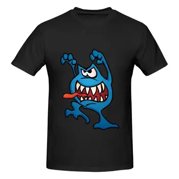 Blue Tongue Monster Новая футболка Harajuku мужские хлопчатобумажные топы и тройники 2