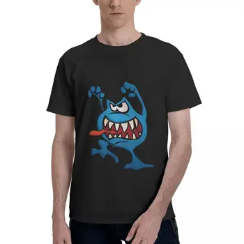 Blue Tongue Monster Новая футболка Harajuku мужские хлопчатобумажные топы и тройники 4