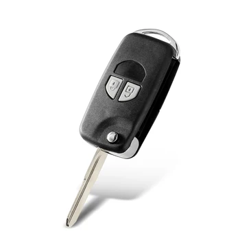 KEYYOU 2 Кнопки Дистанционного Ключа Автомобиля Чехол Брелок Shell Fob Корпус Для Suzuki grand vitara SWIFT HU133R лезвие Резиновая Накладка Для Кнопок 3