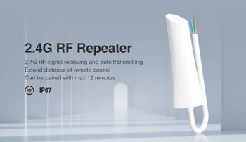 Miboxer 2.4G RF Ретранслятор RP1 Водонепроницаемый Приемник сигнала IP67 AC110V 220V Увеличивает дистанцию управления Наружным освещением
