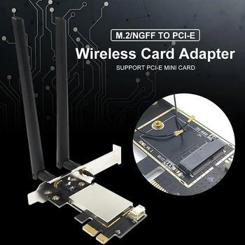 PCIE WiFi Card Адаптер Bluetooth Двухдиапазонная Беспроводная Сетевая Карта Repetidor Adaptador для Настольного ПК Wi-Fi Антенна M.2 2