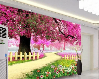 beibehang Современные классические красивые элегантные обои свежий романтический фон из блуждающих цветов мангровых деревьев papel de parede tapety