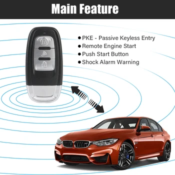 Автомобильная Интеллектуальная Сигнализация Starter System Bluetooth Автозапуск Комплект Замков Start Stop Кнопка Бесключевого Дистанционного Управления Автомобильные Аксессуары 2