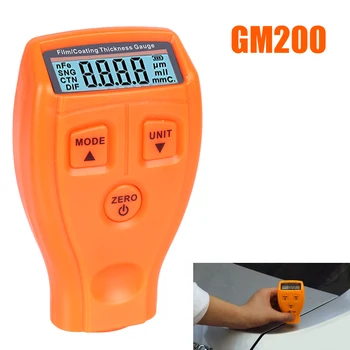 Автомобильный тестовый инструмент GM200 для определения толщины автомобильной краски Ручной Инструмент для окраски Автоматический измеритель толщины пленочного покрытия