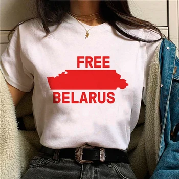 Белорусская футболка женская Y2K футболка для девочек забавная аниме одежда 3