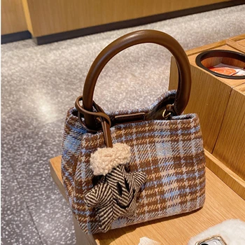 Винтажная сумка Sense Коричневая сумка-ракушка в английском стиле, универсальная женская сумка-тоут, высококачественная модная сумка через плечо 2