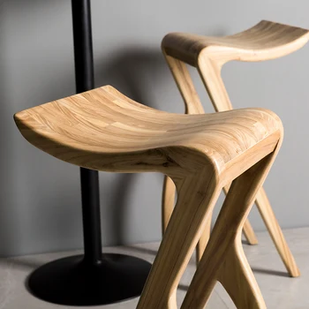 Водонепроницаемые Кухонные Барные стулья в стиле Ретро Столовая Коммерческая Спальня Ретро Барные Стулья Промышленная Мебель для бара Meuble Японская 4
