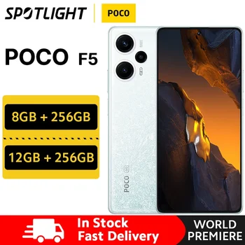 Глобальная версия POCO F5 Snapdragon 7 + Gen 2 NFC 8 ГБ 256 ГБ / 12 ГБ 256 ГБ 120 Гц Поток AMOLED 67 Вт Турбонаддув 5000 мАч
