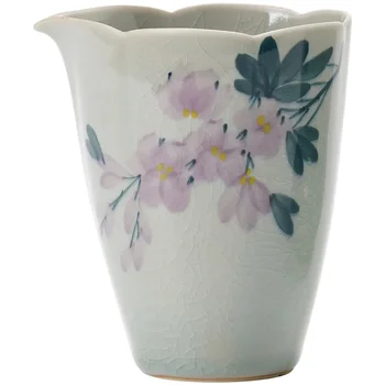Керамическая чашка с ручной росписью из борнеола и магнолии, чайный сервиз Creative Home Sea Kung Fu, Разделитель для чая, ровная чашка 3