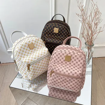 Классическая цветочная двойная сумка через плечо 2021 - женский модный рюкзак Корейской версии для студентов, импортная женская сумка