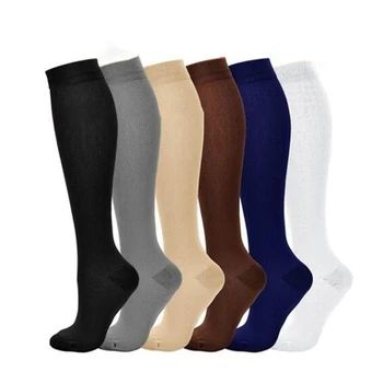 Компрессионные носки Нейлоновые медицинские чулки для медсестер, Специализирующиеся на велоспорте на открытом воздухе, Быстросохнущие дышащие спортивные носки для взрослых