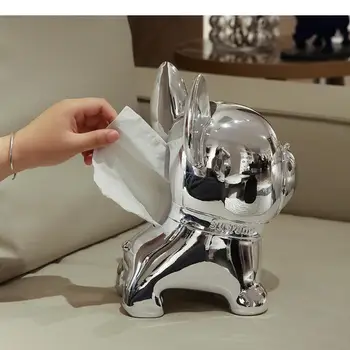 Коробка для бумажных полотенец в форме щенка из смолы, Маленький Медведь, Декоративная коробка для бумажных полотенец, коробки для бумажных полотенец Bubble Girl, Настольные Бумажные коробки