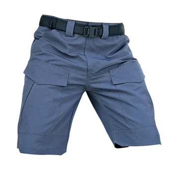 Летние быстросохнущие мужские шорты, дышащие шорты-карго Tactic, Брызгозащищенные брюки с защитой от ушей, брюки для рыбалки на открытом воздухе, походные брюки
