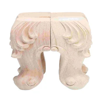 Мебель из 4 предметов Деревянные ножки Для шкафов Поддерживают декоративный диван, резной столик для чая