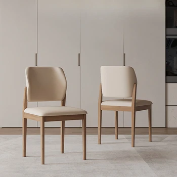 Минималистский Дизайн Обеденных стульев, Современные обеденные стулья Nordic Hotel Relax, Деревянный стол, Геймерская мебель Cadeira Sandalye House 0