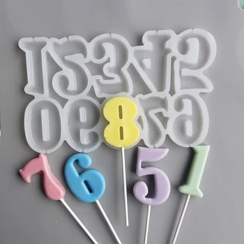 Моделирование различной формы DIY Силиконовая Форма для Леденцов на палочке Форма для шоколадных конфет Инструмент для украшения торта на День Рождения Форма для выпечки 2