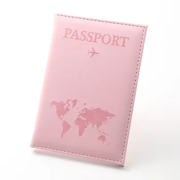 Модная искусственная обложка для паспорта для путешествий в самолете, женская Мужская обложка для паспорта, держатель кредитной карты, чехол из искусственной кожи, визитная карточка, кошелек для паспорта 4