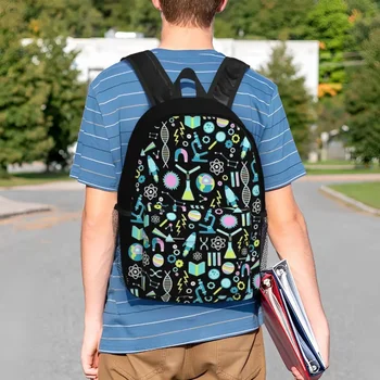 Научные исследования (2) Рюкзаки Для мальчиков и девочек, сумка для книг, мультяшные школьные сумки для студентов, рюкзак для ноутбука, сумка через плечо большой емкости 2