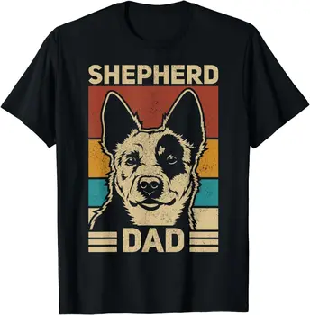 Новая Лимитированная Футболка German Shepherd Papa Men Dog Dad в стиле Ретро German Shepherd Dad