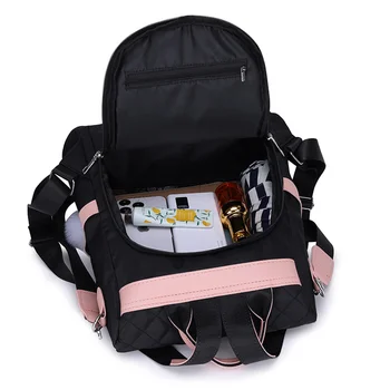 Новый Оксфордский женский рюкзак, повседневные школьные сумки для девочки-подростка, многофункциональный рюкзак большой емкости, сумка через плечо 3
