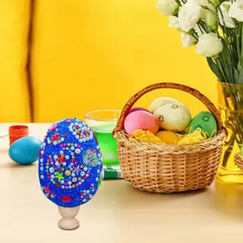Пасхальные поделки из яиц с блестками, украшения из блесток, сувениры для вечеринок, креативное пасхальное искусство для офиса 3