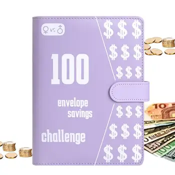 Переплет 100 Savings Challenge Книга Savings Challenge С Конвертами Бюджетный Переплет С Денежными Конвертами Для Наличных Бюджетный Переплет