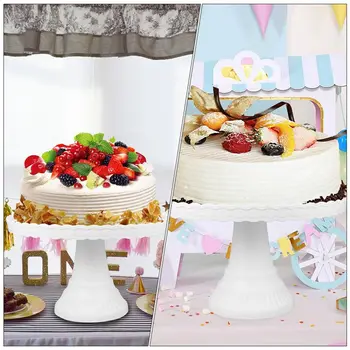 Пластиковая Подставка Для Торта Стеллаж Для Выставки Товаров Свадебное Украшение Лоток Для Торта На День Рождения Инструменты Для Десертного Торта День Рождения Десертный Лоток B 2