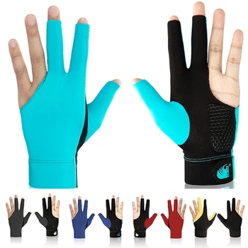 Профессиональные бильярдные перчатки WOLFIGHTER с тремя пальцами, тонкие, Дышащие, высококачественные, нескользящие бильярдные перчатки
