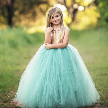 Пышное платье с цветочным узором для девочек, настоящее изображение, платье принцессы с жемчугом для свадебной вечеринки Длиной до колен, платье для первого причастия 1