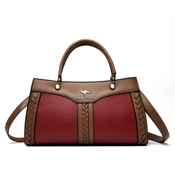 Роскошная дизайнерская многослойная женская сумка 2023, модная высококачественная сумка-мессенджер из мягкой кожи, женская сумка через плечо. 0