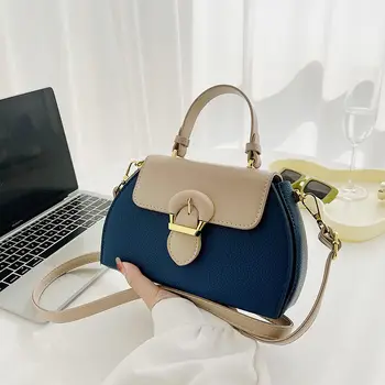 Роскошная дизайнерская сумка контрастного цвета Fashion Sweet Y2K Женская сумка в Корейском стиле 2023 года, новая повседневная женская сумка через плечо на одно плечо 0