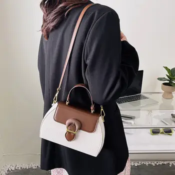 Роскошная дизайнерская сумка контрастного цвета Fashion Sweet Y2K Женская сумка в Корейском стиле 2023 года, новая повседневная женская сумка через плечо на одно плечо 2