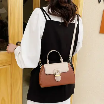 Роскошная дизайнерская сумка контрастного цвета Fashion Sweet Y2K Женская сумка в Корейском стиле 2023 года, новая повседневная женская сумка через плечо на одно плечо 3