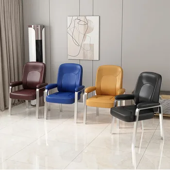 Роскошное Дизайнерское офисное кресло с кожаной опорой для спинки Furmax Офисное кресло Nordic, удобный шезлонг Cadeiras De Escritorio