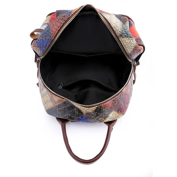 Роскошный дизайнерский рюкзак, модная женская маленькая сумка с мягкой спинкой, для отдыха для девочек, Высококачественная Цветная блокирующая сумка, противоугонные рюкзаки 1