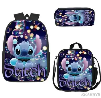Рюкзак Disney Lilo And Stitch для начальной школы, водонепроницаемые детские школьные сумки для мальчиков и девочек, дорожные ортопедические Mochila Infantil 1