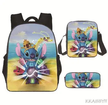 Рюкзак Disney Lilo And Stitch для начальной школы, водонепроницаемые детские школьные сумки для мальчиков и девочек, дорожные ортопедические Mochila Infantil 4