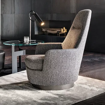 Скандинавский односпальный диван-кресло, легкая роскошная итальянская спальня, креативная современная простая гостиная, спинка для балкона, досуг