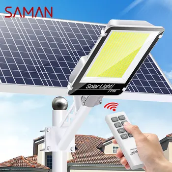 Солнечный настенный светильник SAMAN Уличный фонарь с датчиком наружного освещения LED Водонепроницаемый IP65 с дистанционным управлением для Modern Garden Plaza