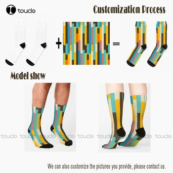 Тренировочные носки Excalibur Mech Socks Мужские Персонализированные Изготовленные на Заказ Унисекс Носки для взрослых подростков и молодежи На заказ Подарочные 360 ° Цифровая печать 3