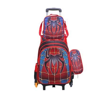 Школьный рюкзак на колесиках Сумка для девочки Сумка-тележка для мальчиков набор детских рюкзаков на колесиках Детский школьный рюкзак на колесиках