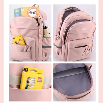 детская школьная сумка, милый рюкзак для девочек, детская кавайная сумка для книг, подарок для учеников начальных классов, большая емкость 0